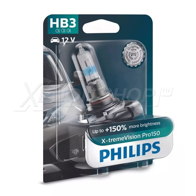 HB3 Philips X-tremeVision Pro150 +150% - 9005XVPB1 (1 шт.)