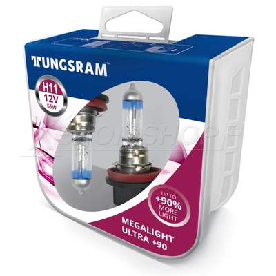 H11 Tungsram Megalight Ultra +90% - 53110SXU PB2