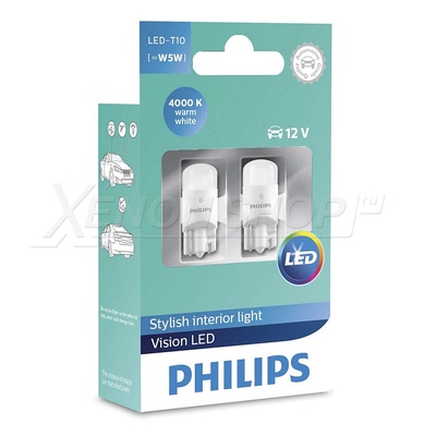 W5W Philips VisionLED T10 4000K 127914000KX2