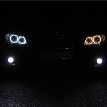 Белые ангельские глазки на BMW (Тип II)