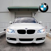 Белые ангельские глазки на BMW (Тип I)
