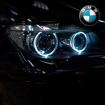 Белые ангельские глазки на BMW (Тип III)