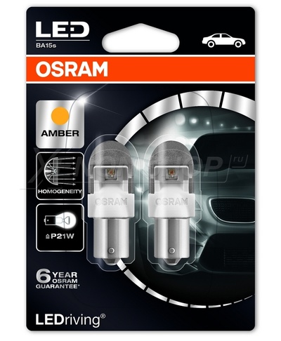 P21W Osram Premium Amber (2шт.) - 7556YE-02B