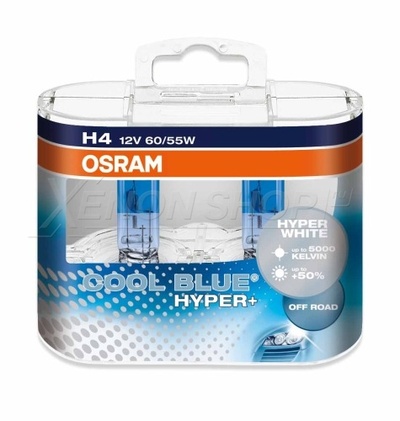H4 Osram Cool Blue Hyper+ 62193CBH+ 5000K