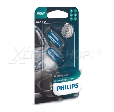 W5W Philips X-tremeVision Pro150 - 12961XVPB2 (2 шт.)