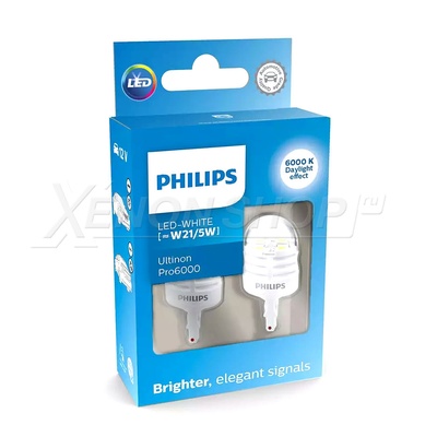 W21/5W Philips Ultinon Pro6000 - 11066CU60X2 - Белый