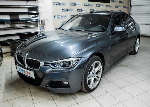 Поклейка атермальной пленки 3M Crystalline 70 на БМВ Ф30 / BMW F30