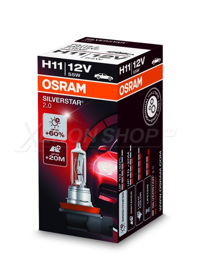 H11 Osram Silverstar 2.0 - 64211SV2
