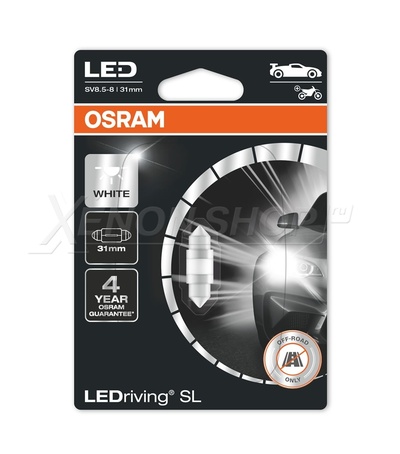 C5W Osram LEDriving SL 31mm Белые (1 шт.) - 6438DWP