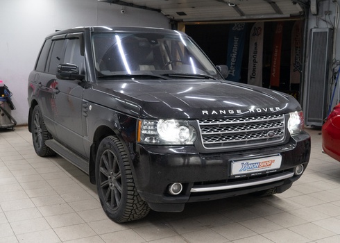 Замена ксеноновых линз Range Rover (2009) на светодиодные