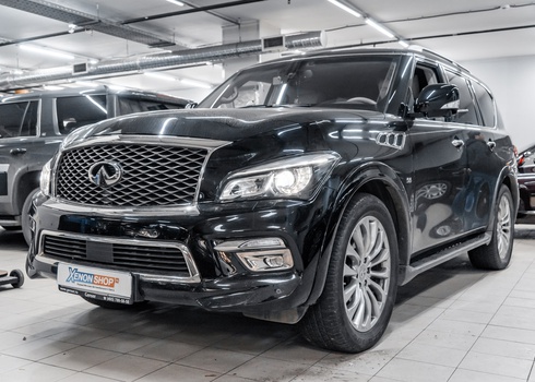 Ремонт светодиодной линзы Infiniti QX80