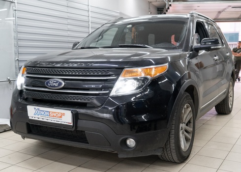 Замена линз в фарах Ford Explorer V (2014)