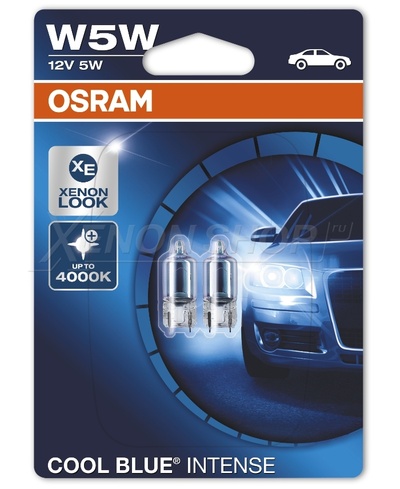 W5W Osram Cool Blue Intense - 2825HCBI-02B (2 шт.)