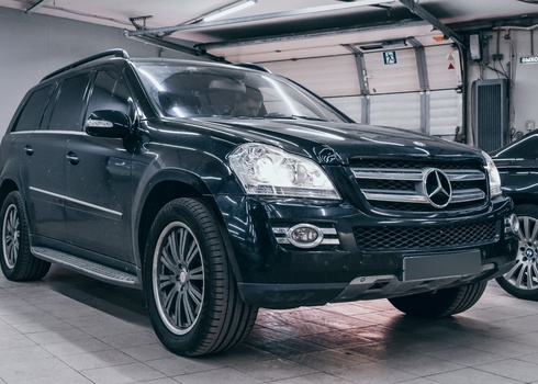 Замена штатных линз на Mercedes-Benz GL164 (2009)