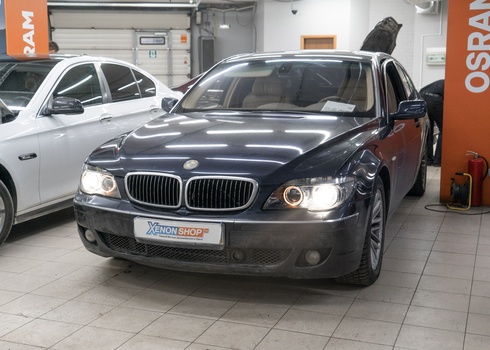 Замена линз и стекол фар BMW E66 (2007)