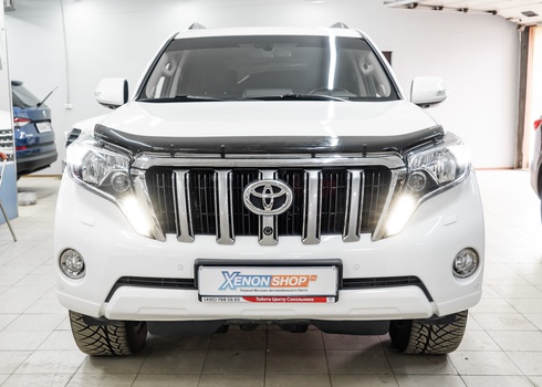 Установка светодиодных поворотников с ДХО на Тойота Прадо 150 / Toyota Land Cruiser Prado 150