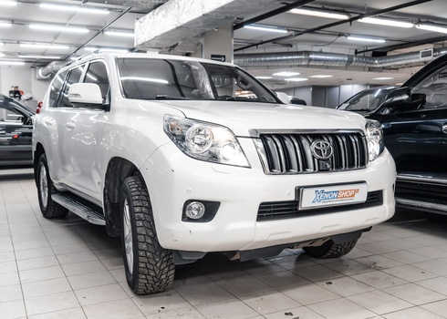 Замена линз на Toyota Land Cruiser Prado 150 с адаптивным светом