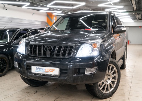 Установка LED-модулей MTF на Toyota Land Cruiser Prado 120 (2008)