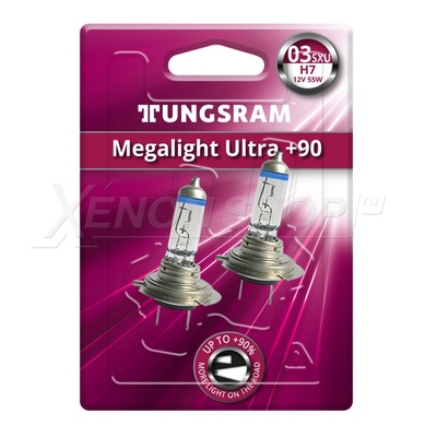 H7 Tungsram Megalight Ultra +90% - 58520SXU BL2