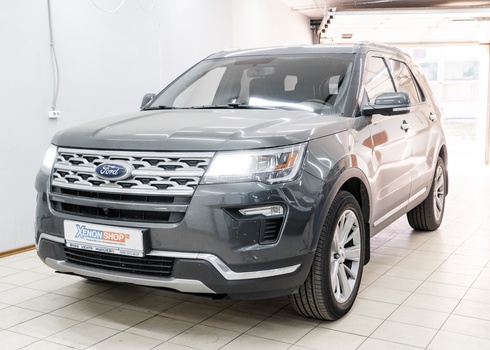 Установка LED в дальний свет (ДХО) Форд Эксплорер / Ford Explorer