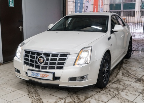 Замена штатных линз Cadillac CTS (2013) на светодиодные модули