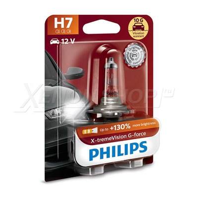H7 Philips X-Treme Vision G-force +130% - 12972XVGB1 (1 шт.)