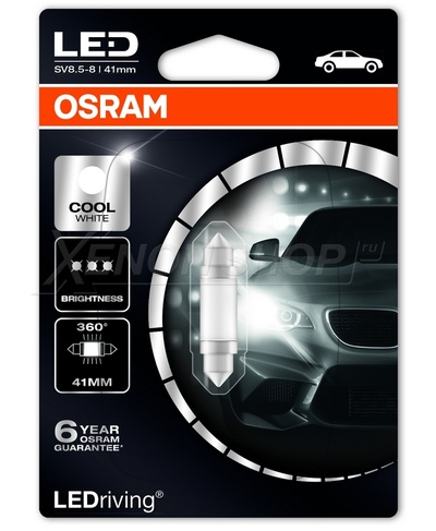 С5W 41mm Osram Premium Cool White (1шт.) - 6499CW-01B