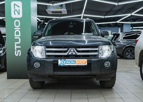 Замена линз Mitsubishi Pajero IV (2007) на LED-модули Vision