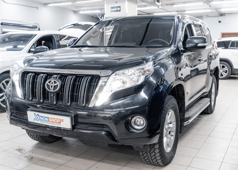 Установка светодиодных линз в фары Toyota Prado 150