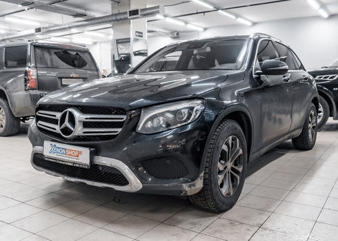 Устранение запотевания левой фары Мерседес ГЛС / Mercedes-Benz GLC 220d