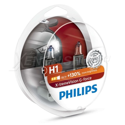 H1 Philips X-Treme Vision G-force +130% - 12258XVGS2 (2 шт.)