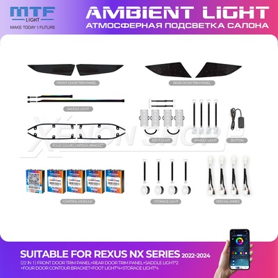 LED-подсветка MTF-Light Lexus NX AZ20 (2021-2024)