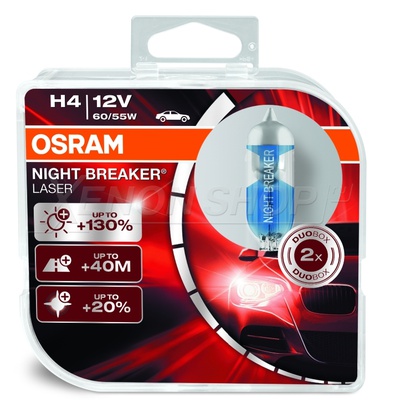 H4 Osram Night Breaker Laser - 64193NBL-HCB