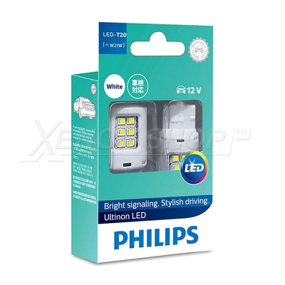 W21W Philips Ultinon LED 6000K (2 шт.) - 11065ULWX2