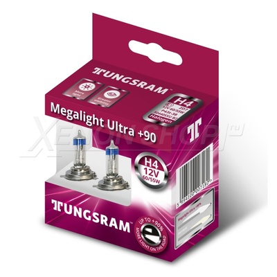 H4 Tungsram Megalight Ultra +90% - 50440SXU B2