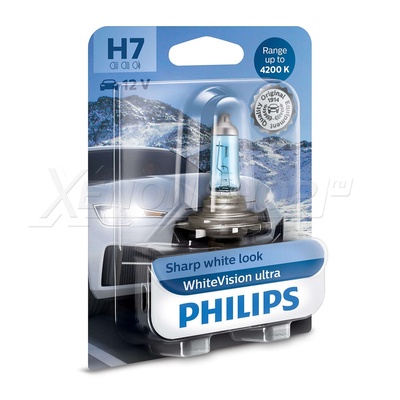 H7 Philips White Vision Ultra - 12972WVUB1 (1 шт.)