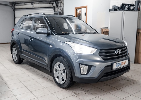 Как усилить свет фар Hyundai Creta