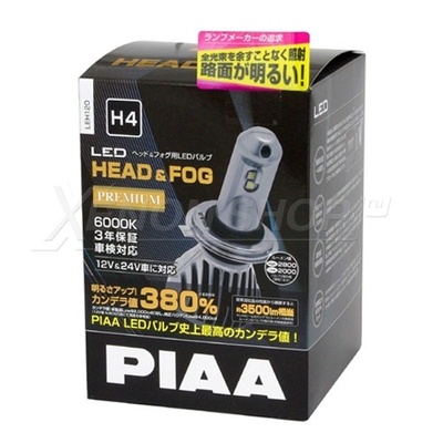 H4 PIAA HEAD & FOG PREMIUM 6000K