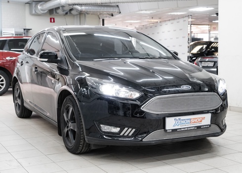 Установка светодиодных линз на Форд Фокус 3 / Ford Focus 3