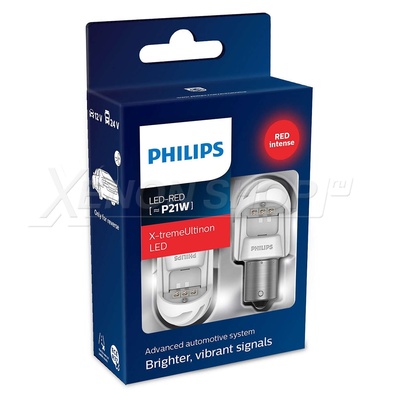 P21W Philips X-tremeUltinon LED gen2 RED (2 шт.) - 11498XURX2