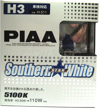 H3 PIAA Southern Star White H-511 5100K