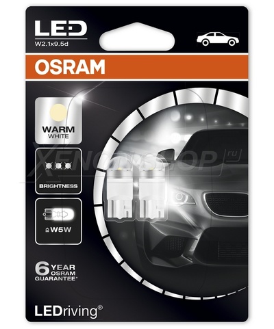 W5W Osram Premium Warm White (2шт.) - 2850WW-02B