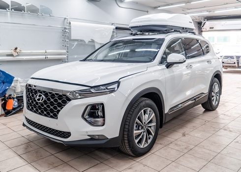 Бронирование отбойной части кузова Hyundai Santa Fe IV (2021)