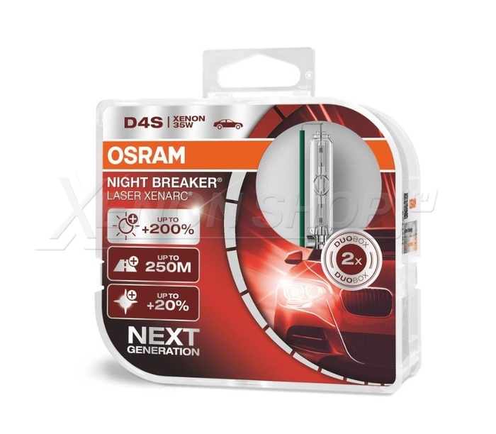 Ксеноновая лампа OSRAM XENARC NIGHT BREAKER LASER D4S +200
