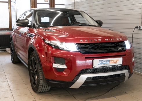 Замена линз Range Rover Evogue (2012) + абразивная полировка фар