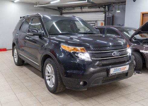 Замена штатных линз Ford Explorer V (2013) на светодиодные