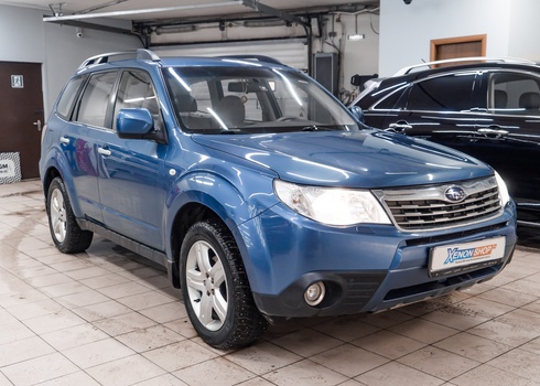 Установка новых ксеноновых ламп в фары Subaru Forester SH