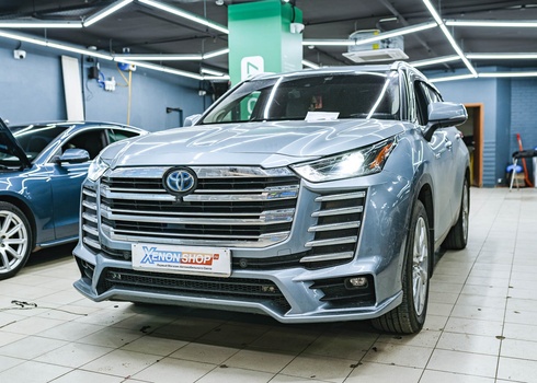 Замена штатных линз Toyota Highlander (2021) на светодиодные линзы