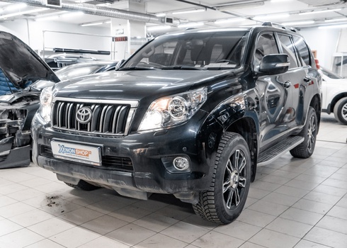 Замена заводских линз Toyota Land Cruiser Prado 150 дорестайлинг 2009-2013