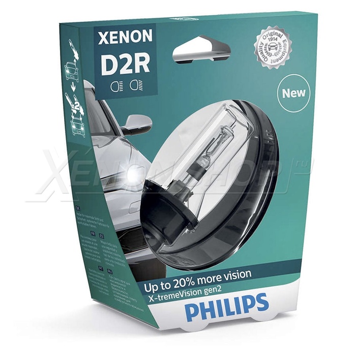 Ксеноновые лампы D2R Philips X-treme Vision Gen2 (+20%) (Филипс